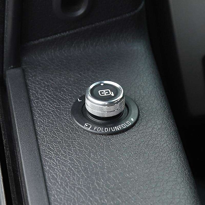 Car Rearview Mirror Control Adjustment Switch Trim Ring Cover Aluminium Accessories for 2009-2013 Si