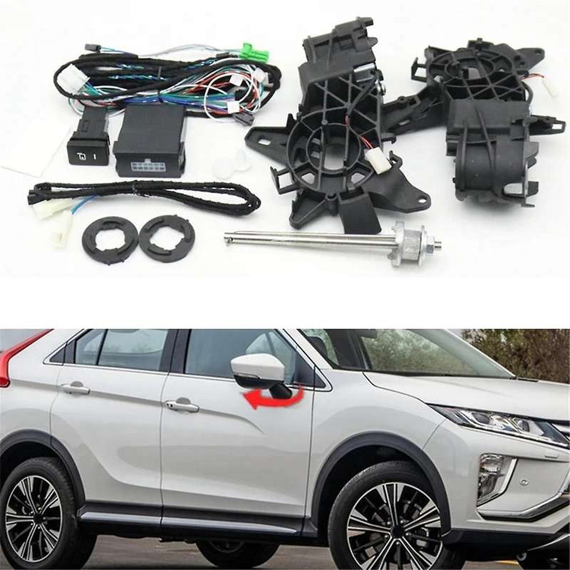 Car Rearview Mirror Auto Folding System Key-Controlled Module Kits for Eclipse 2017-2021 Window Swit