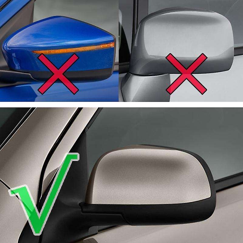 Car Rearview Mirror Cover Cap Decorative for Micra March K13 Almera N17 2010-2016
