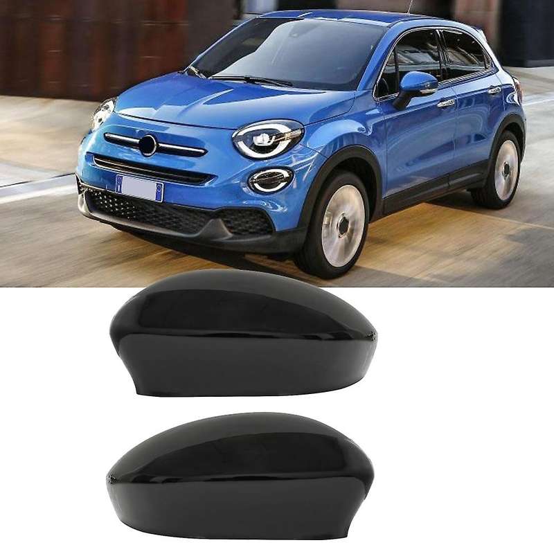 Car Rearview Mirror Cover Cap for 2007-2023 Wing Mirror Bezel Shell Cap Black Car Accessories