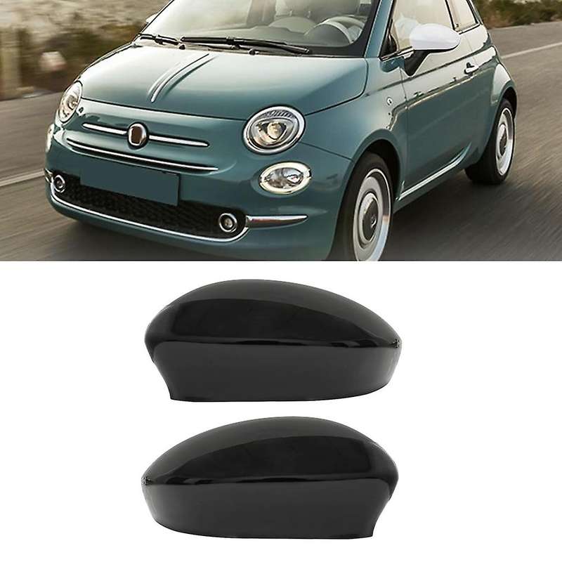 Car Rearview Mirror Cover Cap for 2007-2023 Wing Mirror Bezel Shell Cap Black Car Accessories