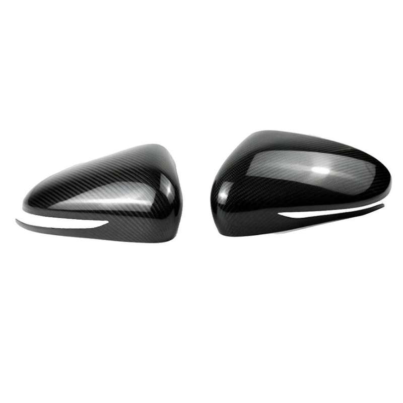 Car Rearview Mirror Cover Carbon Fiber Side Rear View Mirror Cover Caps for G70 2017-2023
