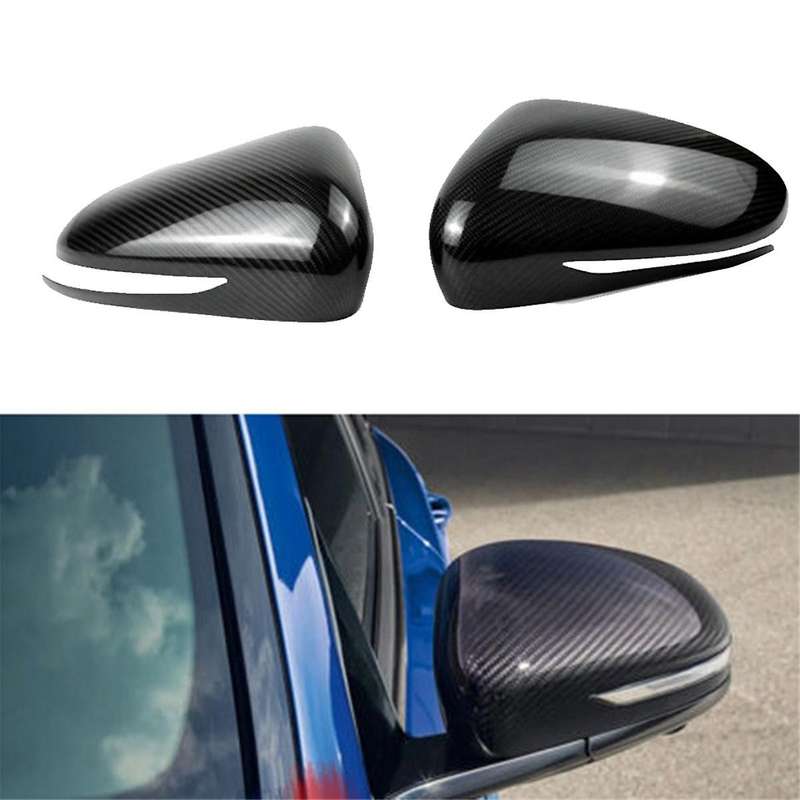 Car Rearview Mirror Cover Carbon Fiber Side Rear View Mirror Cover Caps for G70 2017-2023