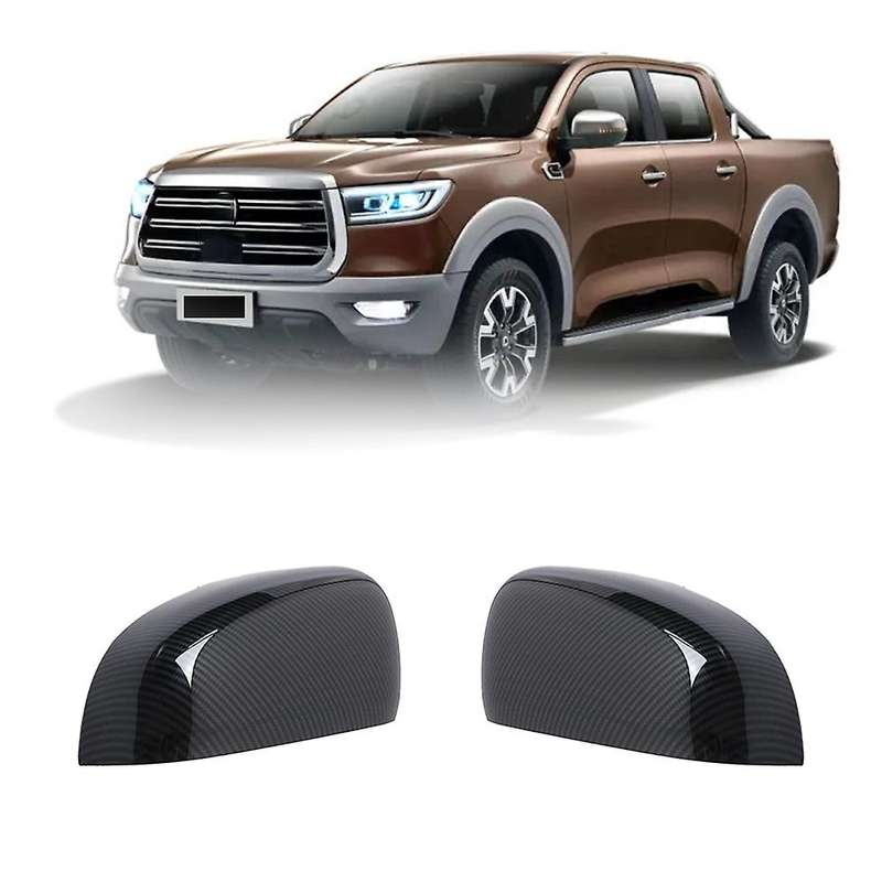 Car Rearview Mirror Cover Mirror Shell Accessories for Cannon Ute 2021 2022 Carbon Fiber