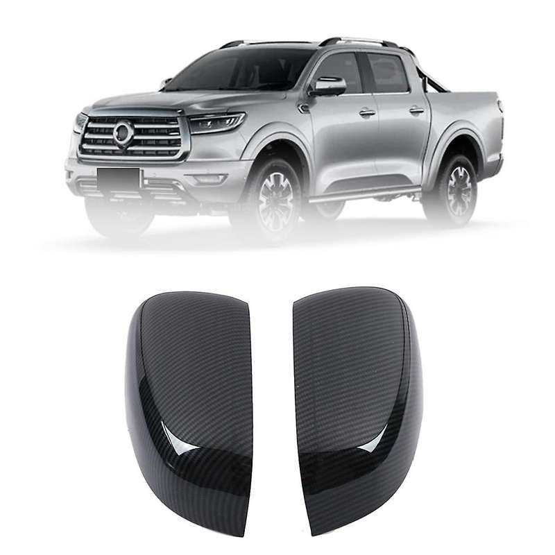 Car Rearview Mirror Cover Mirror Shell Accessories for Cannon Ute 2021 2022 Carbon Fiber