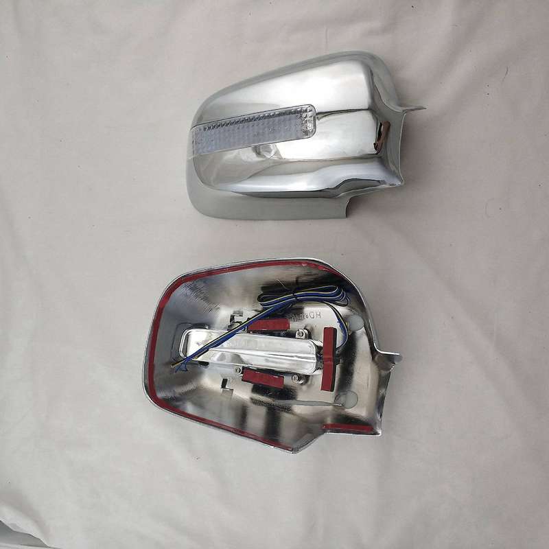 Car Rearview Mirror Cover LED Mirror Backing Sequins for -V 2001-06