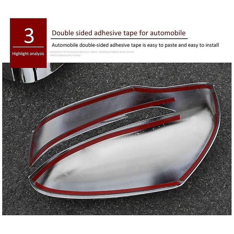 Car Rearview Mirror Cover Side Door Mirror Trim for Xtrail T32 Rogue Juke 2014-2020, ABS Chrome
