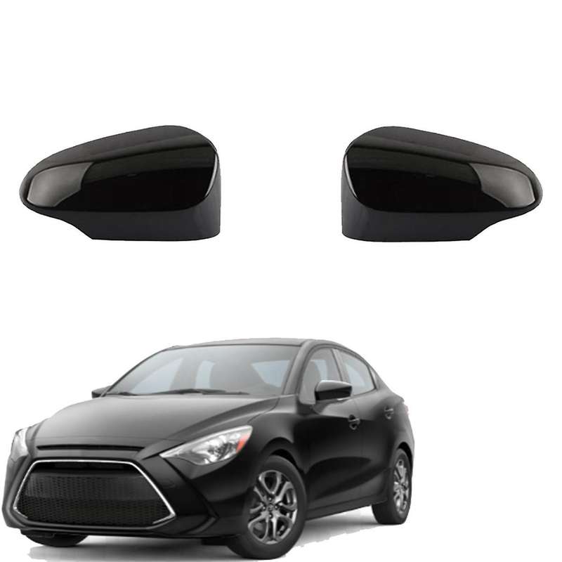 Car Rearview Mirror Cover Side Mirror Caps Rearview Mirror Caps for Yaris 2012-2019 Black