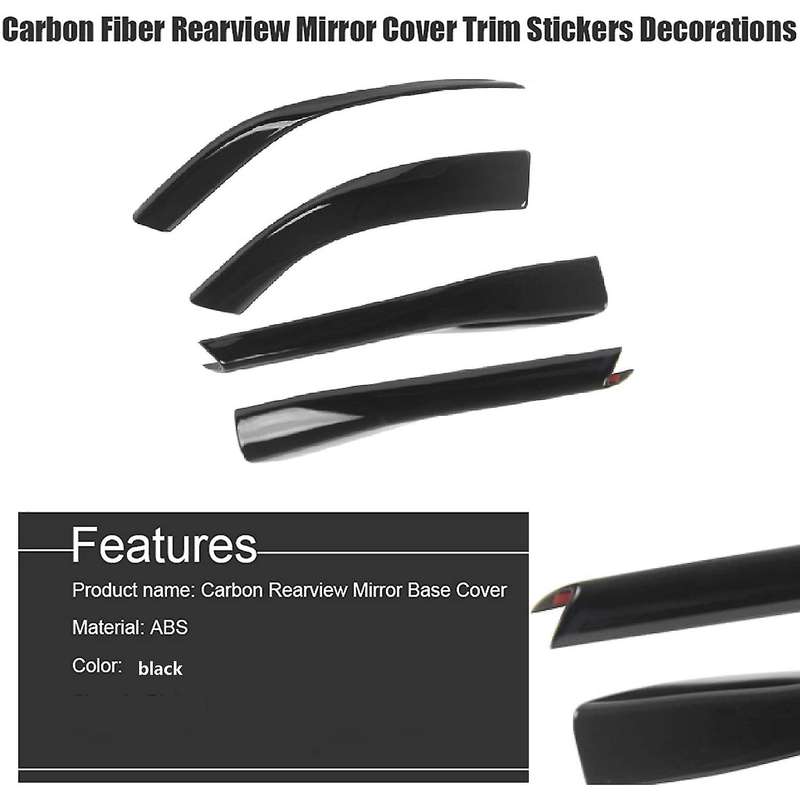 Car Rearview Mirror Cover Side Mirror Case Trim Sticker for 2015-2020 Decorations Car Accessories