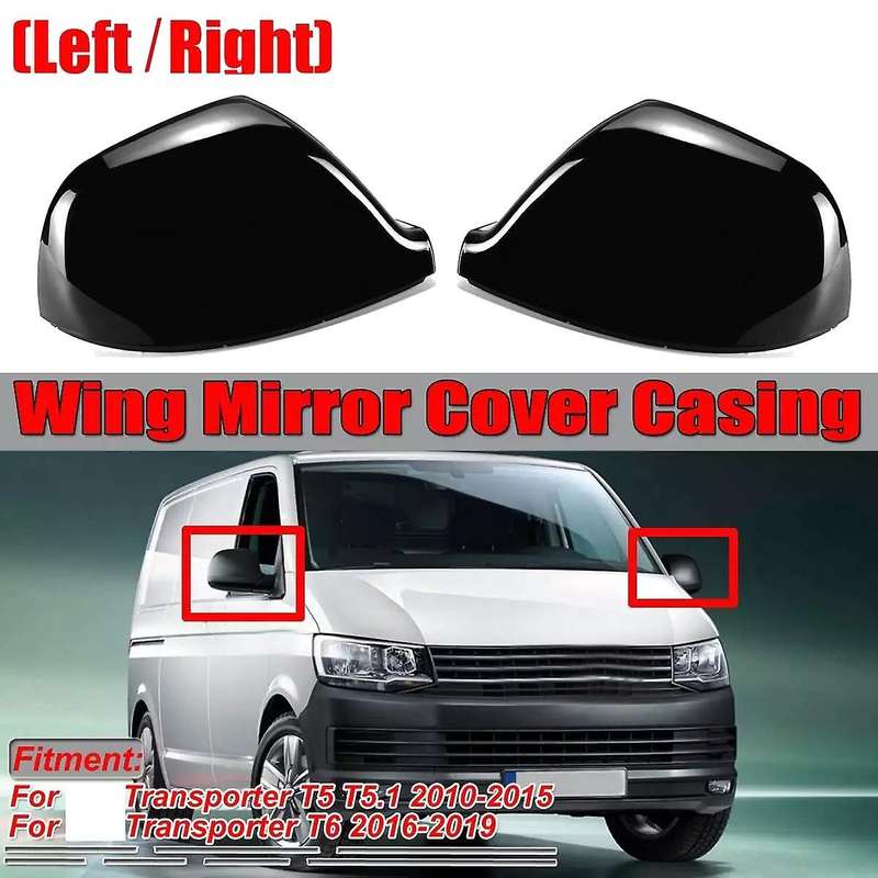 Car Rearview Mirror Cover Side Mirror Cover for Transporter T5 T5.1 2010-2015 T6 2016-2019 7E1857527