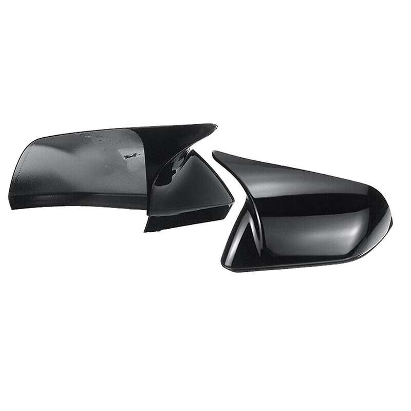 Car Rearview Mirror Cover Side Mirror Housing for 2015-2022 FR3Z-17682 FR3B-17683 Brilliant Black