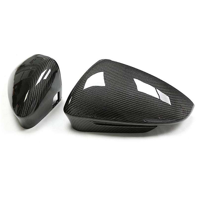 Car Rearview Mirror Cover with Auxiliary Hole Rearview Mirror Cover for Q5 E- Carbon Fiber Reversin