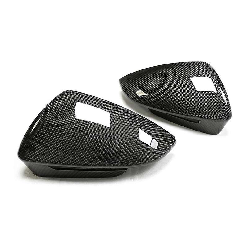 Car Rearview Mirror Cover with Auxiliary Hole Rearview Mirror Cover for Q5 E- Carbon Fiber Reversin