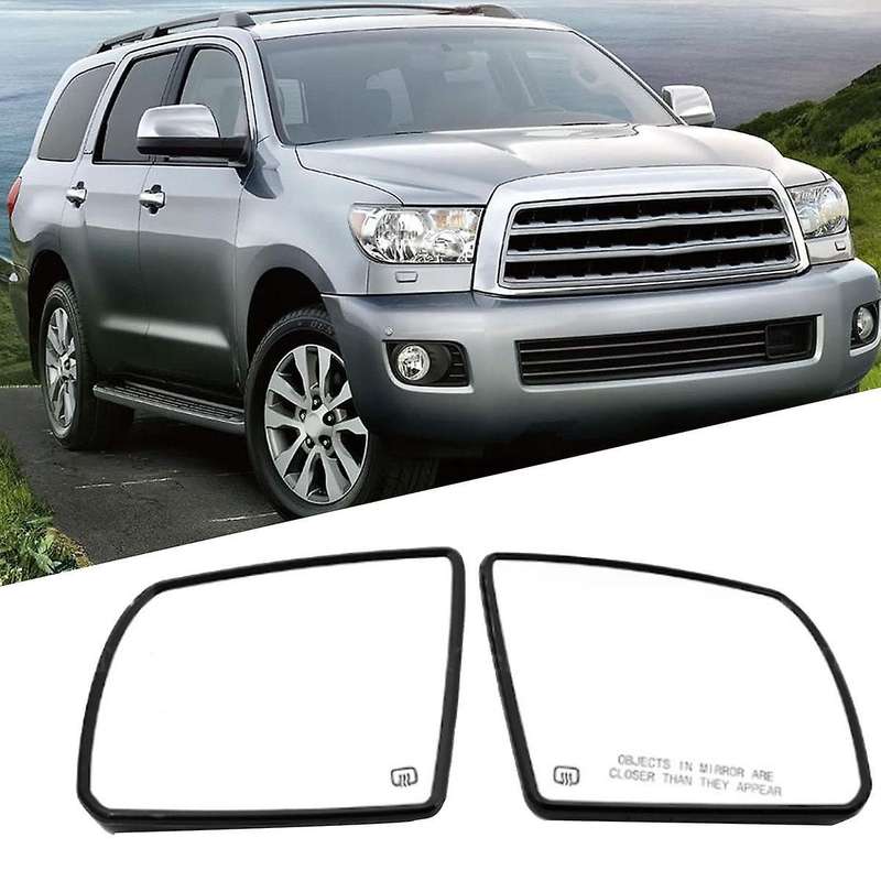 Car Rearview Mirror Glass Heated for Sequoia 2007-2020 Side Wing Mirror Glass Car Accessories