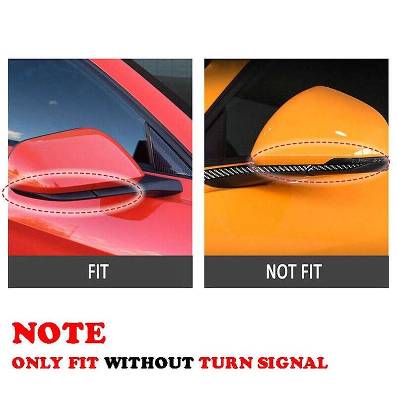 Car Rearview Mirror Cover Side Mirror Housing for 2015-2022 FR3Z-17682 FR3B-17683 Carbon Fiber