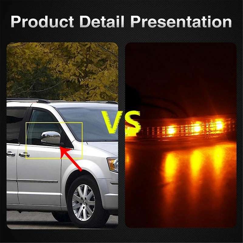 Car Rearview Mirror Indicator Right Side Mirror LED Turn Signal Light for Grand Caravan 68052078AB