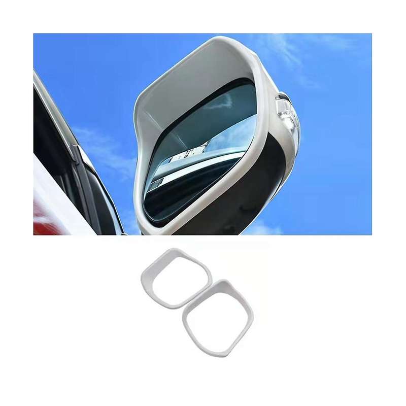 Car Rearview Mirror Rain-proof Modification Accessories for Land Cruiser Prado 200 Lc200(white)