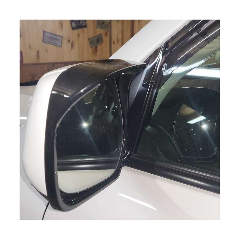 Car Rearview Mirror Rain-proof Modification Accessories for Land Cruiser Prado 200 Lc200(white)