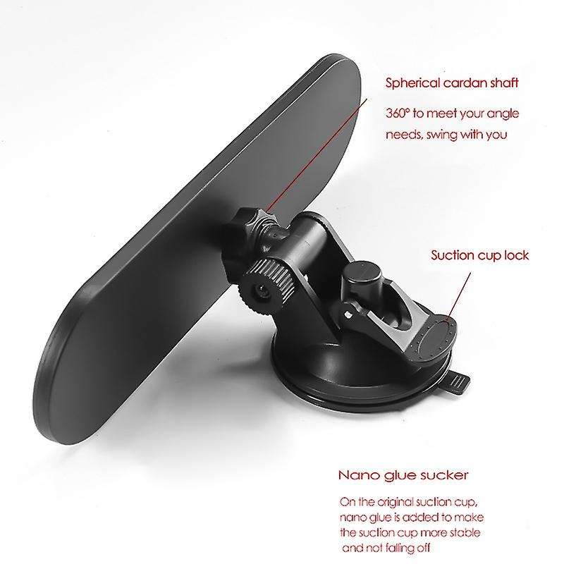 Car Rearview Mirror Powerful Suction Cup Car Interior Mirror Vision Plane Auxiliary Mirror Modified