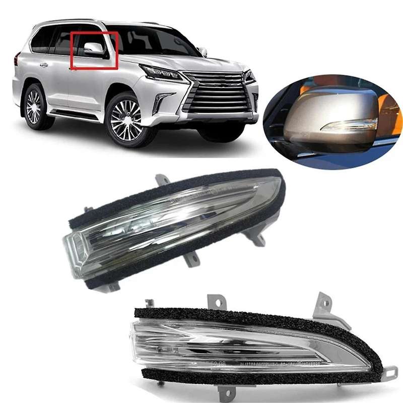 Car Rearview Mirror Turn Signal Light for LX570 GX460 Signal Indicator Lamp 81730-60130 81740-60100