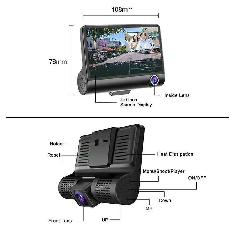 Car Recorder Hd Night Vision Back-up Camera Car Dvr Rear View Camera Car Accessories