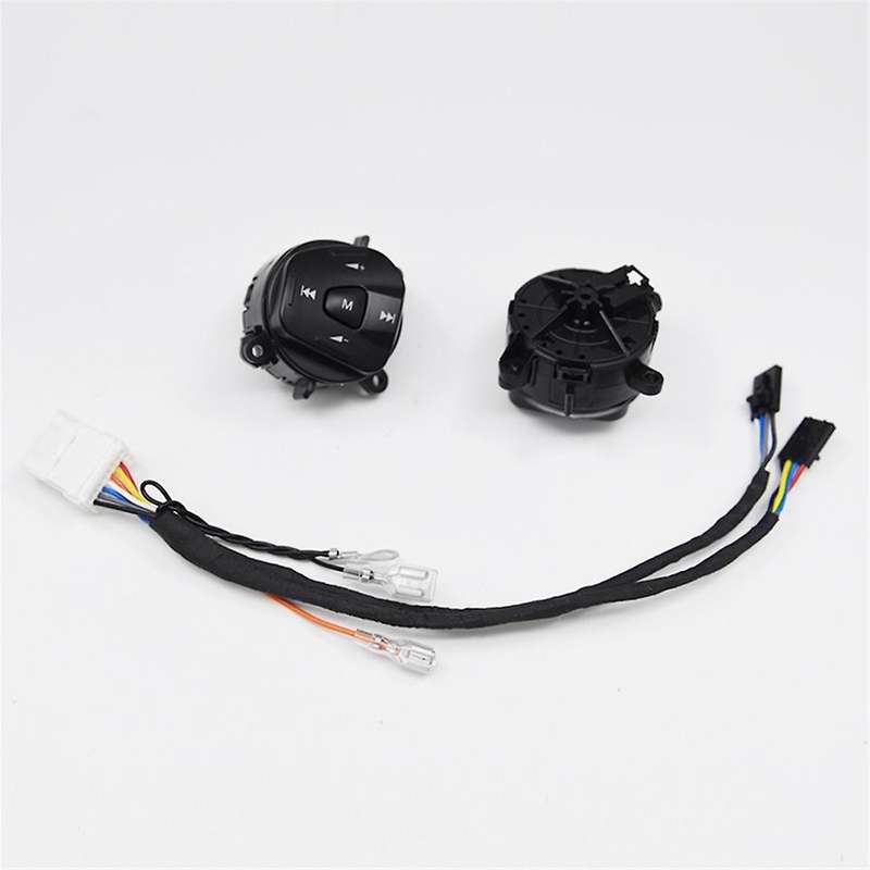 Car Red LED Steering Wheel Cruise Control Switch Button with Wiring for Fiesta MK7 MK8 Escort Ecosp