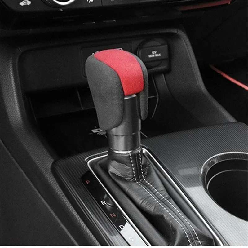 Car Red Gear Shift Knob Cover Decoration Trim for Accord Vezel 2022 Shift Lever Protection Cover