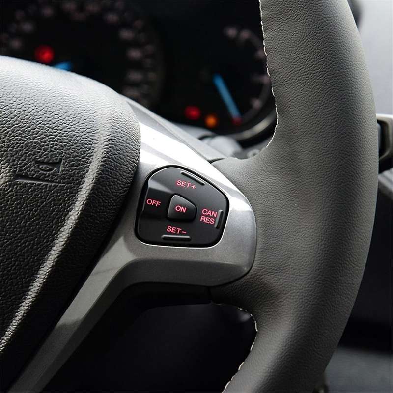 Car Red LED Steering Wheel Right Left Cruise Control Switch Button for Fiesta MK7 MK8 Escort Ecospo