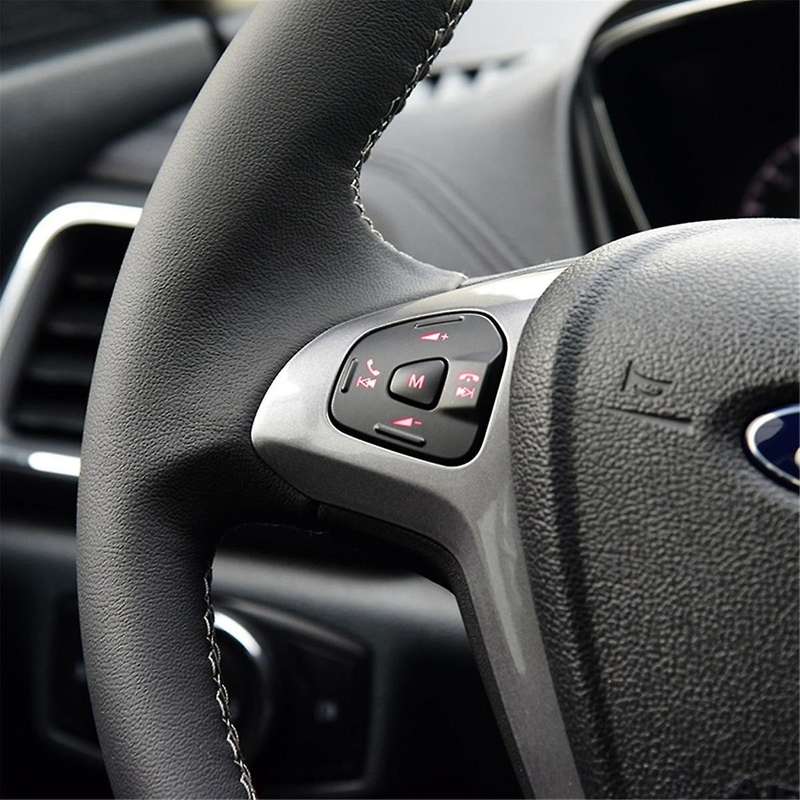 Car Red LED Steering Wheel Right Left Cruise Control Switch Button for Fiesta MK7 MK8 Escort Ecospo