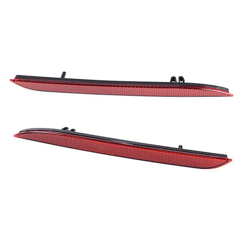 Car Red Rear Bumper Light Reflector Tail Lamp Warning Light Reflector Fog Lamp for 2015-2017