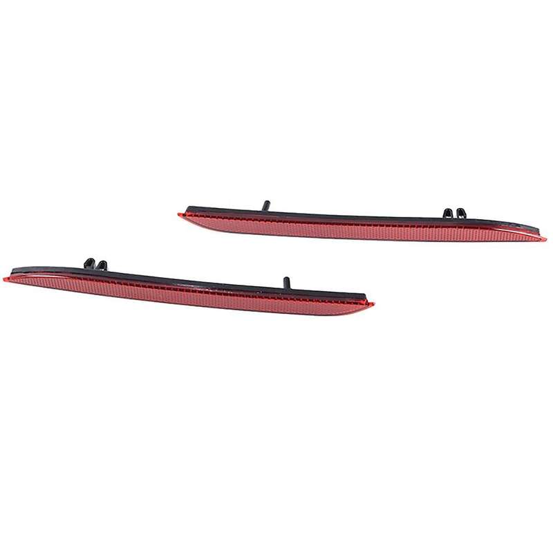 Car Red Rear Bumper Light Reflector Tail Lamp Warning Light Reflector Fog Lamp for 2015-2017
