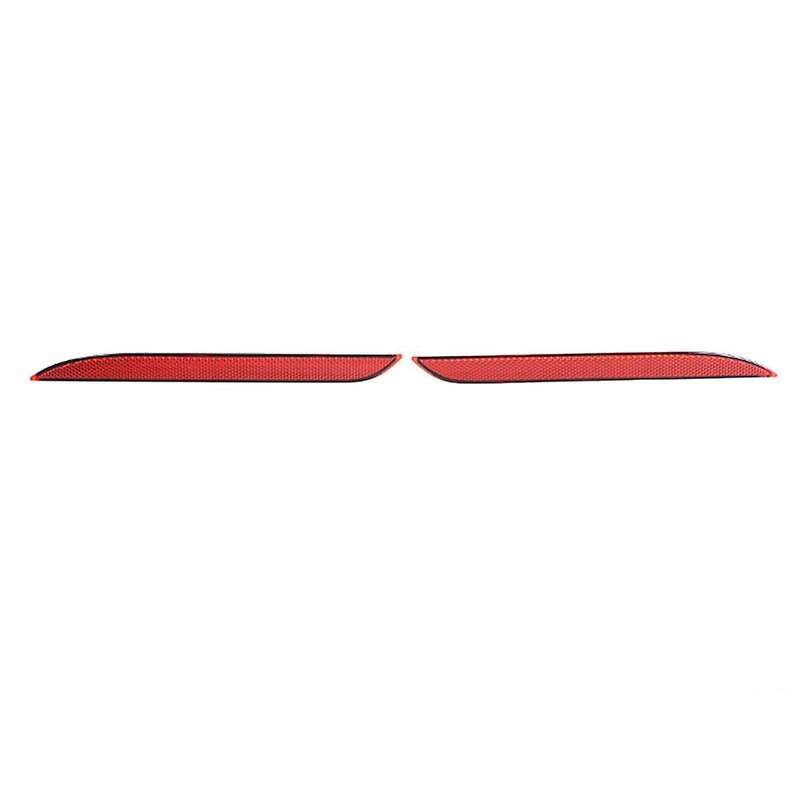 Car Red Rear Bumper Light Reflector Tail Lamp Warning Light Reflector Fog Lamp for 2015-2017