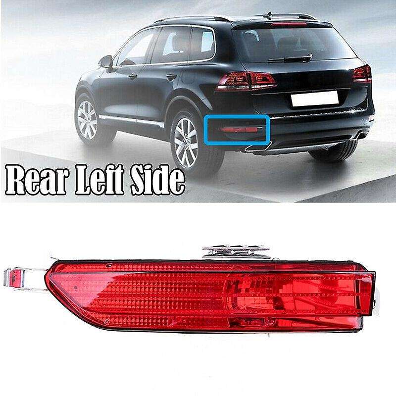 Car Red Rear Fog Lamp Bumper Cover Reflector for 2011-2014 7P6945701D 7P6945702D Left