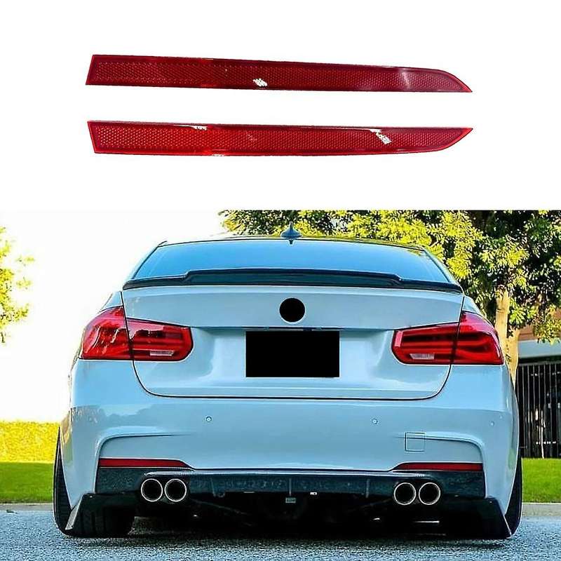 Car Red Rear Bumper Light Reflector Tail Lamp Warning Light Fog Lamp for 3-Series F30 F31 328I 335I