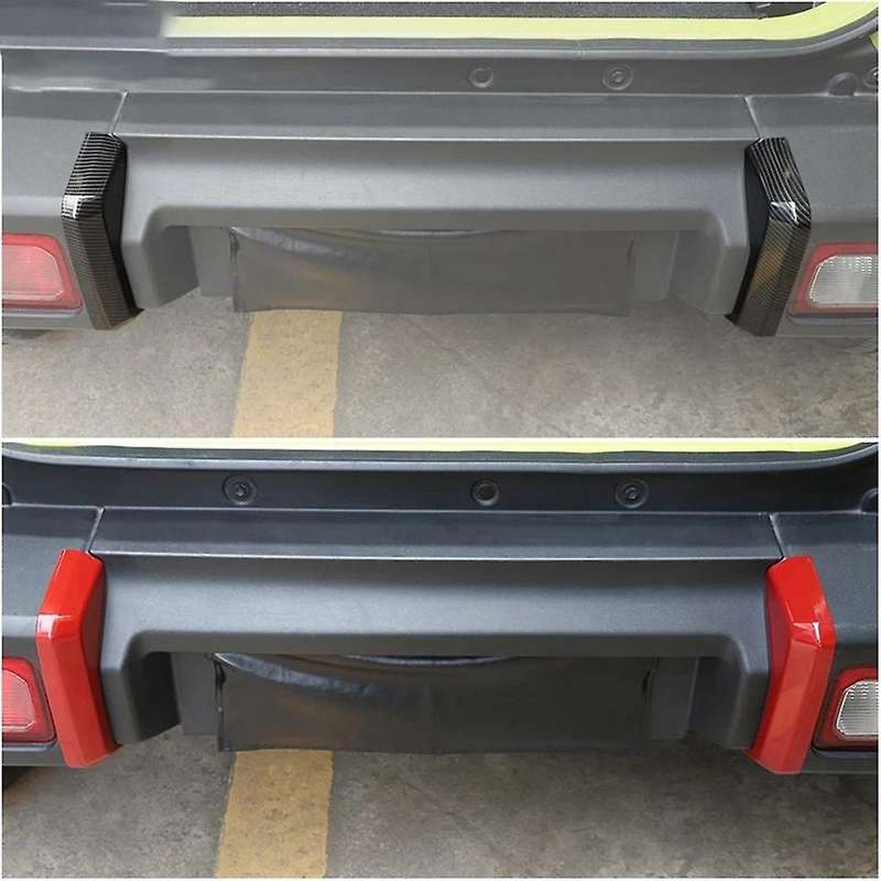 Car Red Rear Bumper Guard Decoration Cover Trim Stickers for Jimny 2019 2020 2021 Exterior Accessori