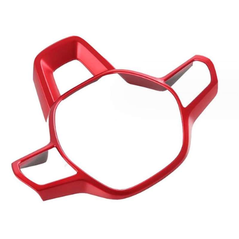 Car Red Steering Wheel Trim for -v 2023-2024 Car Steering Wheel Decoration Cover