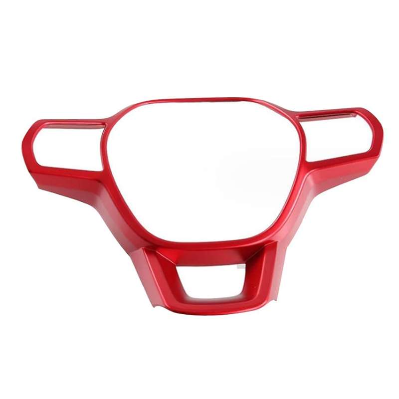 Car Red Steering Wheel Trim for -v 2023-2024 Car Steering Wheel Decoration Cover
