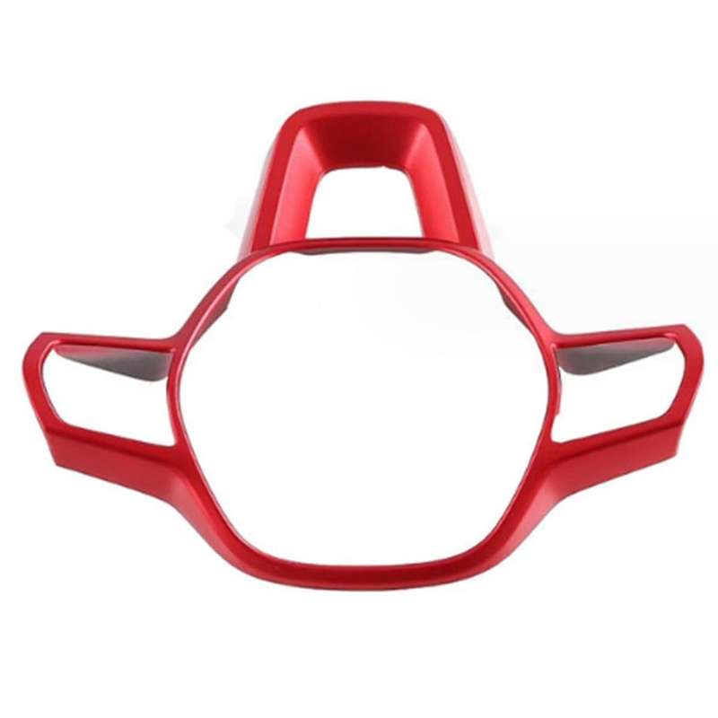 Car Red Steering Wheel Trim for -v 2023-2024 Car Steering Wheel Decoration Cover