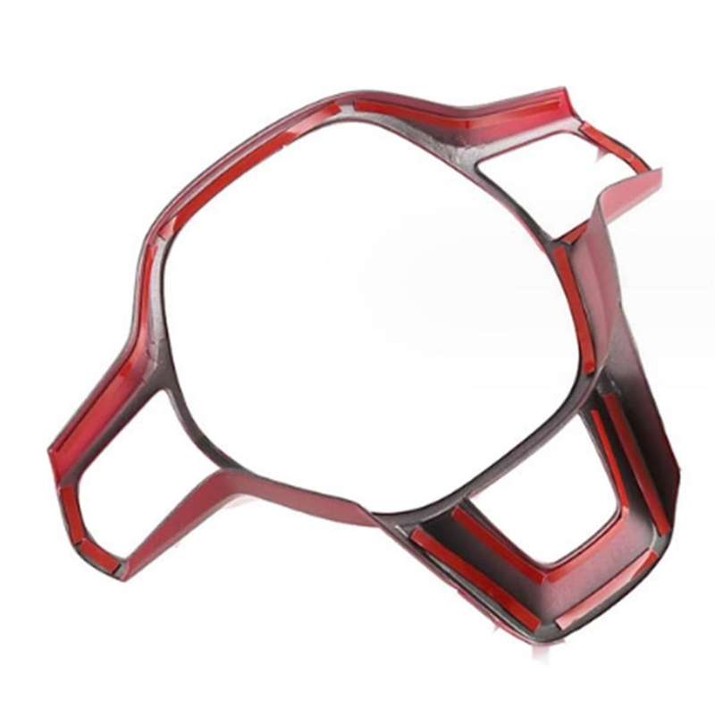 Car Red Steering Wheel Trim for -v 2023-2024 Car Steering Wheel Decoration Cover