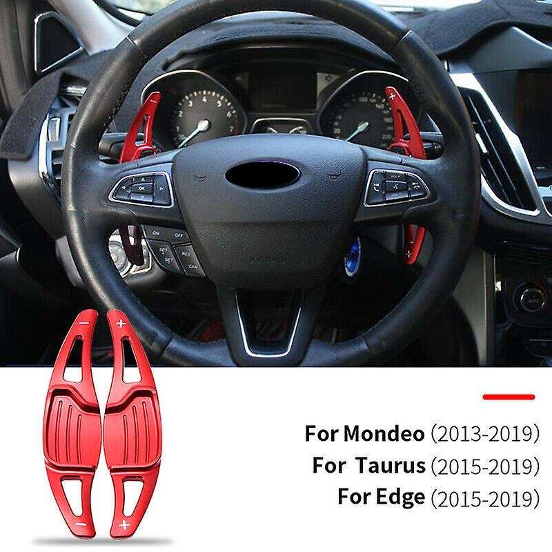 Car Red Steering Wheel Shift Paddle Shifter Extension for Mondeo Taurus Edge