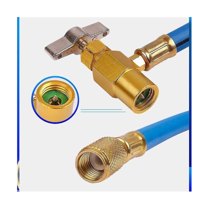 Car Refrigerant Charging Pipe with Measuring Gauge Car Air Conditioner Tools Freon R134 Air Conditio