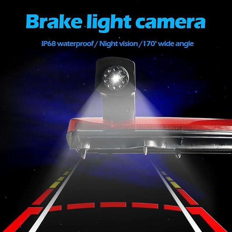 Car Reversing Backup Rear View Brake Light 170 Degrees of View Camera Waterproof for Transit Connect