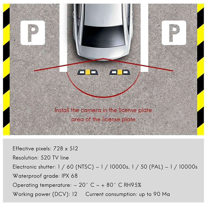 Car Reversing Rear Camera for Opel H J Corsa Meriva Zafira Grande