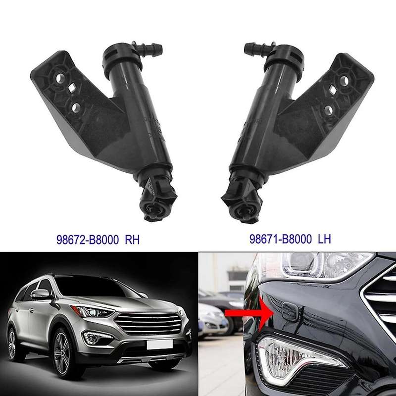 Car Right Front Headlight Washer Nozzle Water Nozzle for 2013 2014 2015 2016 98672-b8000