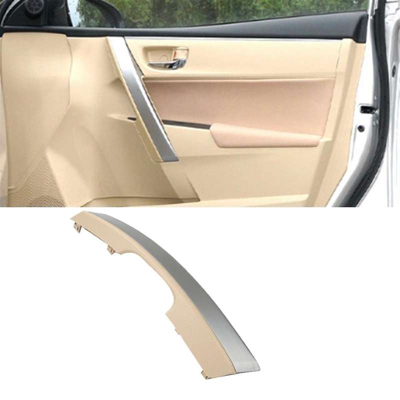 Car Right Front Inner Door Handle for LEVIN 2014-2018 Car Door Inner Armrest Cover Beige Silver