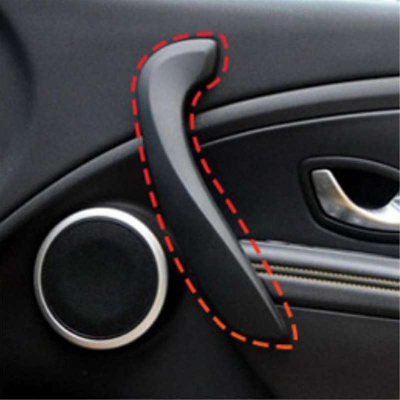 Car Right Front Inner Door Handle for 3 2008-2016 Car Door Inner Armrest Outer Cover Black