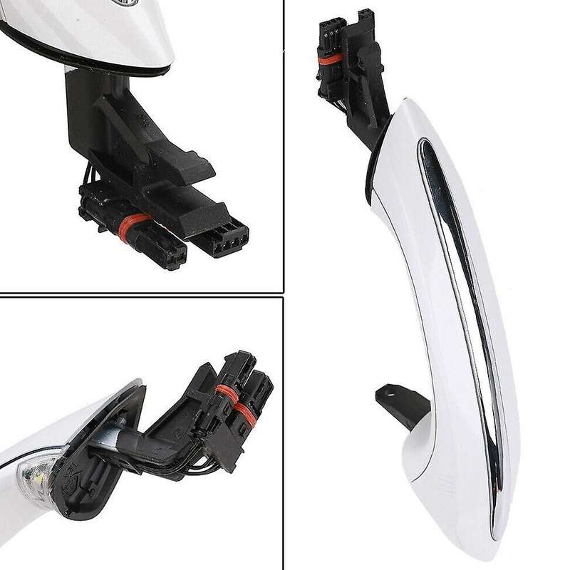 Car Right Front Outer Door Handle with Comfortable Entry with Light for - 5 Series F10 520D 2009-201