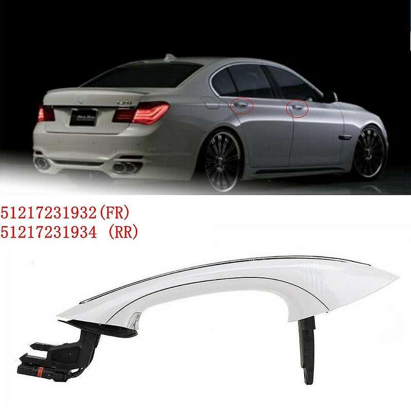 Car Right Front Outer Door Handle with Comfortable Entry with Light for - 5 Series F10 520D 2009-201