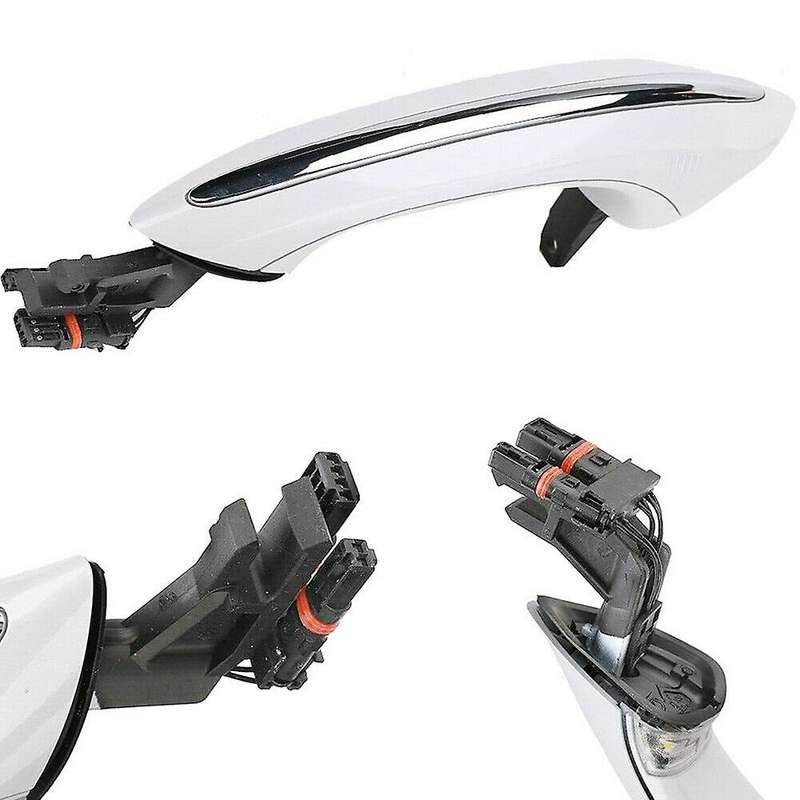 Car Right Front Outer Door Handle with Comfortable Entry with Light for - 5 Series F10 520D 2009-201