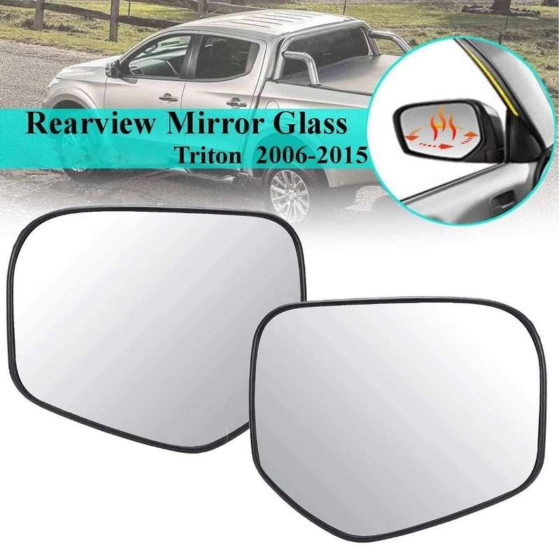 Car Right Heated Glass Rearview Mirror Side Wing Reversing Lens for TRITON 2006-2015 L200 2005-2011